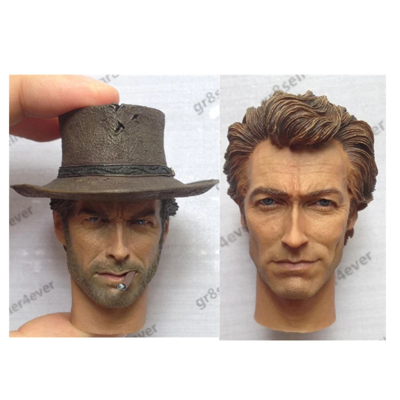 Масштаб 1/6 ковбойская Лепка головы Eastwood Грязного Гарри для 12 дюймовых экшн
