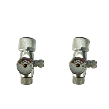 

2pc CO2 Regulator Durable Decompression Gauge Bubble Counter for Fish Tank