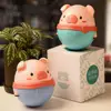 Infant Lovely Cartoon Pig Tumbler Doll Toys Baby Rattles Mobiles Teether Toddler Bath Toy Kids Funny Roly-poly Toys 1