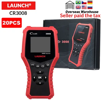 

20pcs LAUNCH Creader 3008 support full OBDII+Battery tester function CR 3008 obd2 diagnostic tool free update KW850 code reader
