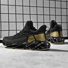New Blade Cushioning Sneakers Mesh Running Shoes for Men Breathable Profession Sports Shoes Outdoor Athletic Training Sneakers