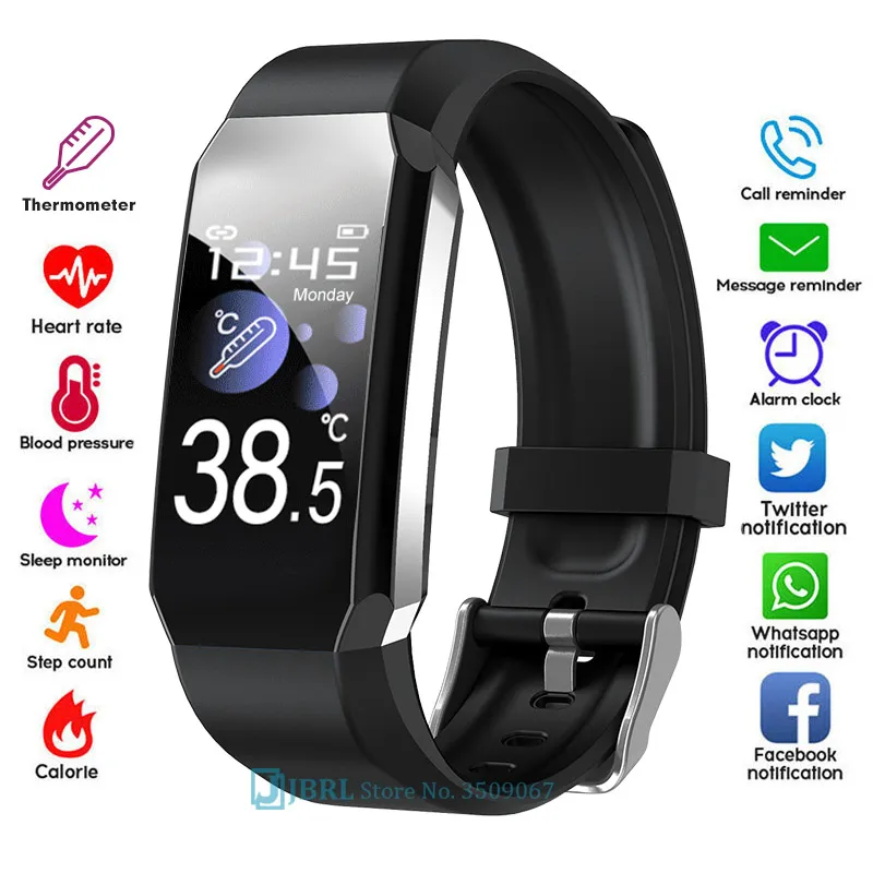 2021 Smart Watch Men Women Smartwatch Electronics Smart Clock For Android IOS Fitness Tracker Temperature Smart-watch Hour