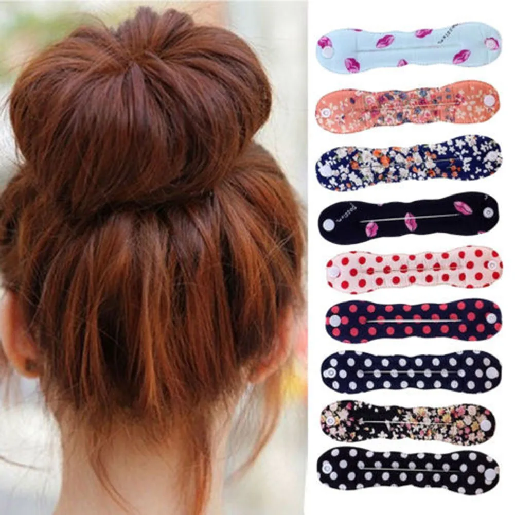Sünger klip Bun bigudi saç büküm makinesi aracı çörek büküm saç aksesuarları şekillendirici moda stil saç aksesuarları şapkalar