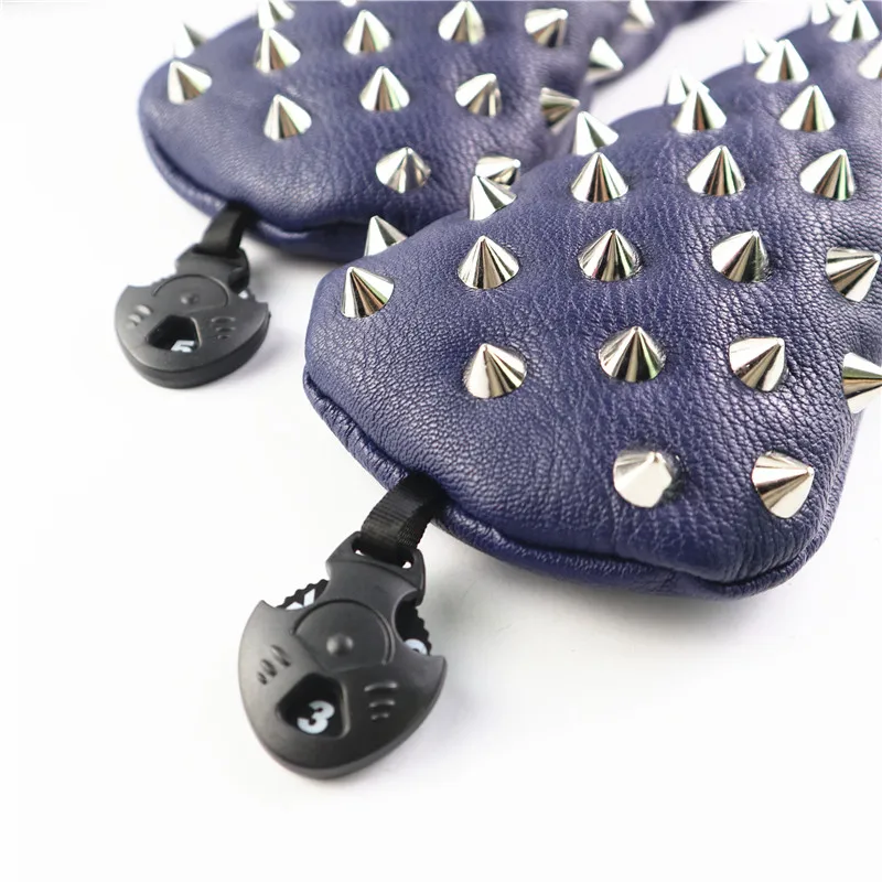 NRC Golf Head Covers Hybrid Woods Putter Чехлы для клюшек для гольфа красные синие заклепки