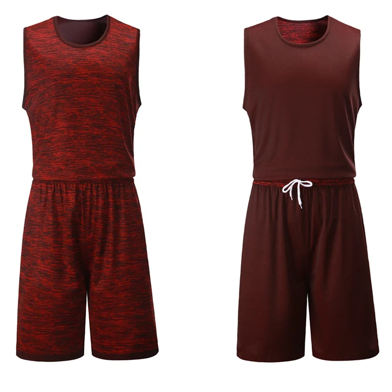 Новая мужская и женская Двусторонняя баскетбольная майка, рубашки, костюм, баскетбольные майки, комплект униформы, спортивный комплект одежды, принт под заказ - Цвет: 3026 red jersey
