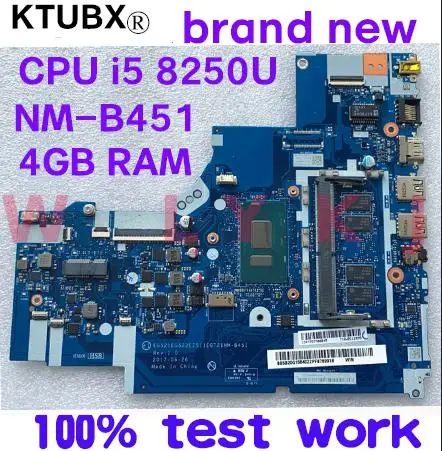 For Lenovo 330-15IKB 330-17IKB notebook computer motherboard NM-B451 with CPU i5 8250U 4GB RAM tested 100% working FRU 5B20R1986 |
