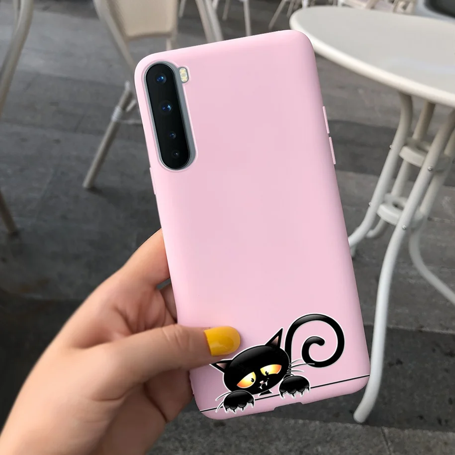 For Phone Case OnePlus Nord Cover Soft Silicone Leopard Flower Butterfly Painted Candy TPU Case For One Plus Nord 1 + Nord Coque waterproof phone bag