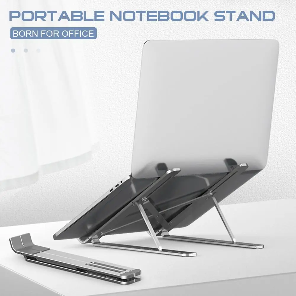

Notebook Computer Stand Desktop Lifting Increase Rack Folding Cooling Rack Bracket Adjustable Portable Business Laptop Holder