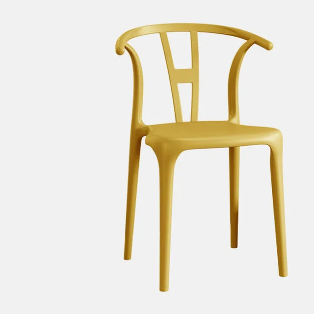 Plastic Horn Chair Modern Minimalist Chair For Home Nordic Dining Chairs Backrest Dining Chairs  Sillas De Comedor Chaises Salle 75cmx42cmx45cm
