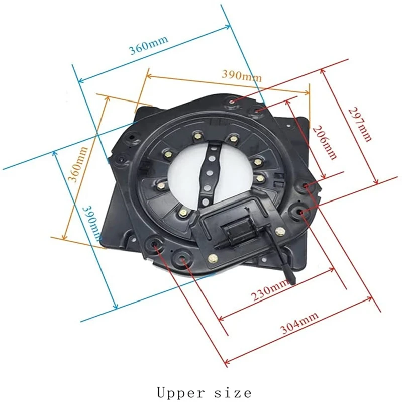 Car Seat Rotating Before And After The Car Seat Swivel Slide 4-way  Recreational Vehicle Chair Swivel With Slider - Rv Parts & Accessories -  AliExpress