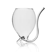 Креативная 300 мл 2 шт Devil red wine glass прозрачная Кружка со встроенной питьевой трубкой соломенная чашка для воды для дома Бар Отель
