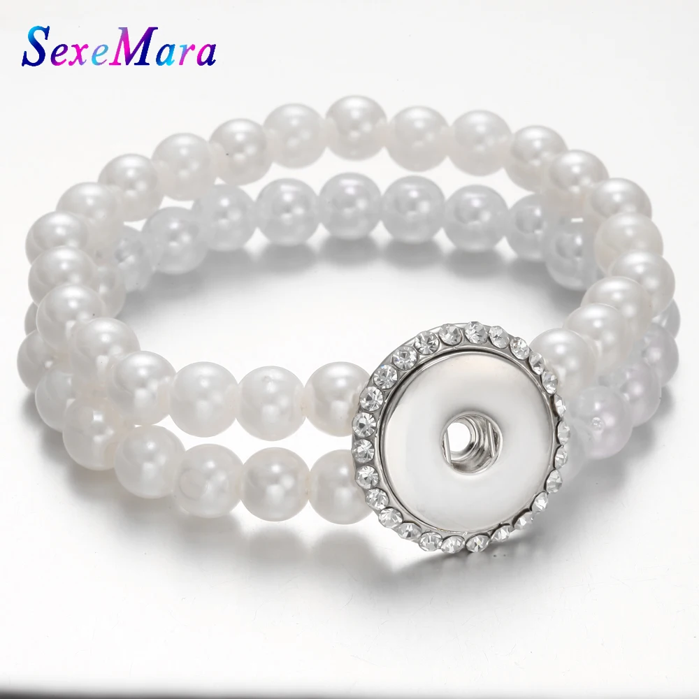 Новые ювелирные изделия с застежкой 18 мм браслет кнопкой регулируемый