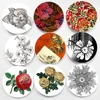 Flower Wall Plate Milan Design Decorative Plate Wall-Hanging Art Plate Beautiful Ornaments Home/Room/Bar 2