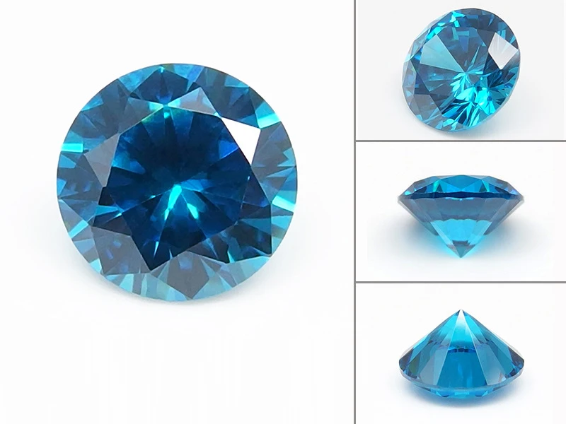 1.0~10.0mm AAAAA Various Color Loose Cubic Zirconia Stone Round Brilliant Cut CZ Stone Synthetic Gems For Jewelry Free Shipping