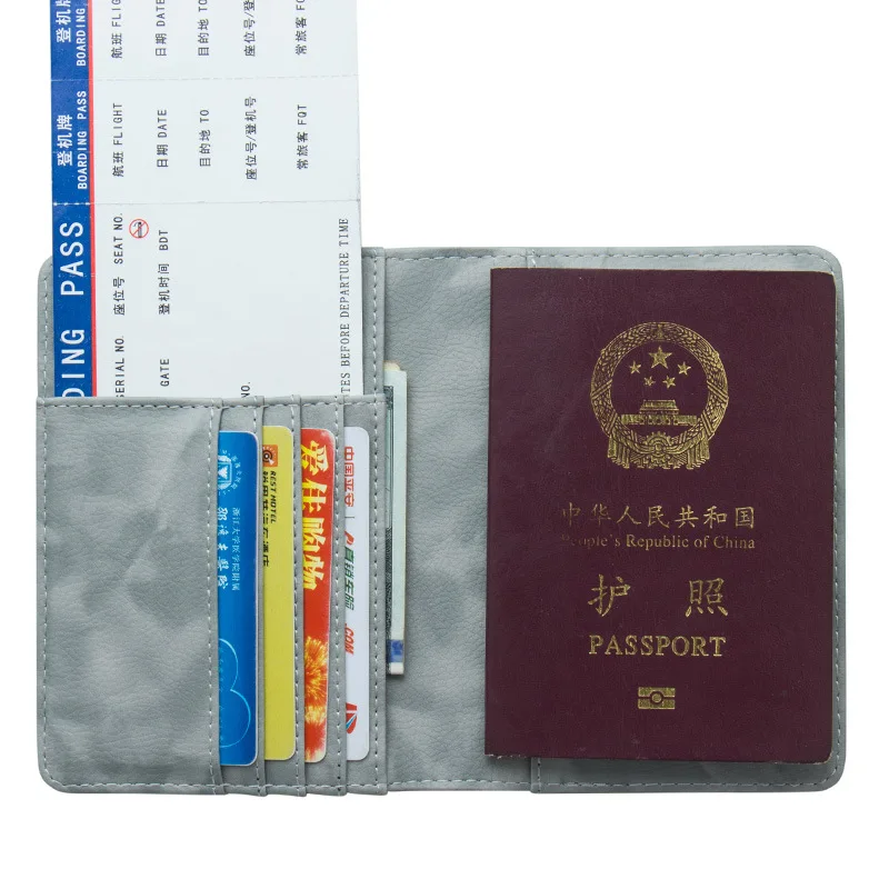 Чехол для паспорта из ПУ кожи путешествий и деловых поездок мужчин женщин России