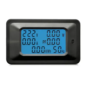 

100A AC LCD Digital Panel Power Watt Meter Monitor Voltmeter Ammeter Voltage Current Tester for Home Appliances