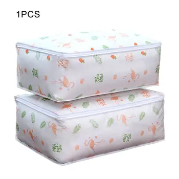

Thicken Transparent Printed Quilt Storage Bag Clothes Storage Box Travel Portable Storage Box Home Quilt Bag