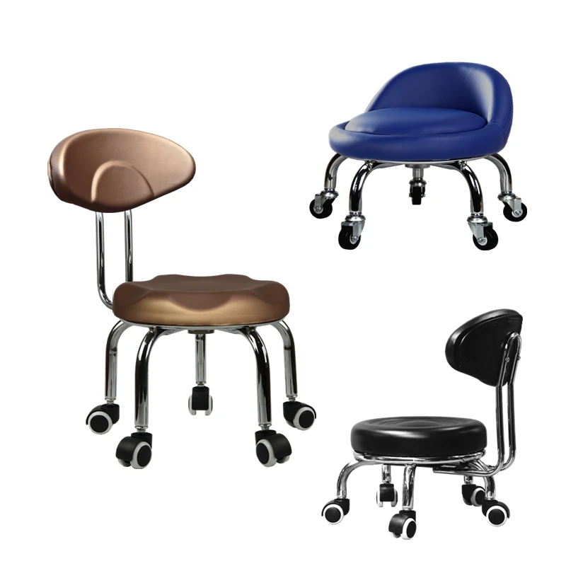 

Pulley Stool Round Stool Wheeled Sand Stool Low Stool Children Toddler Stool Pulley Stool Leather Stool with Baby
