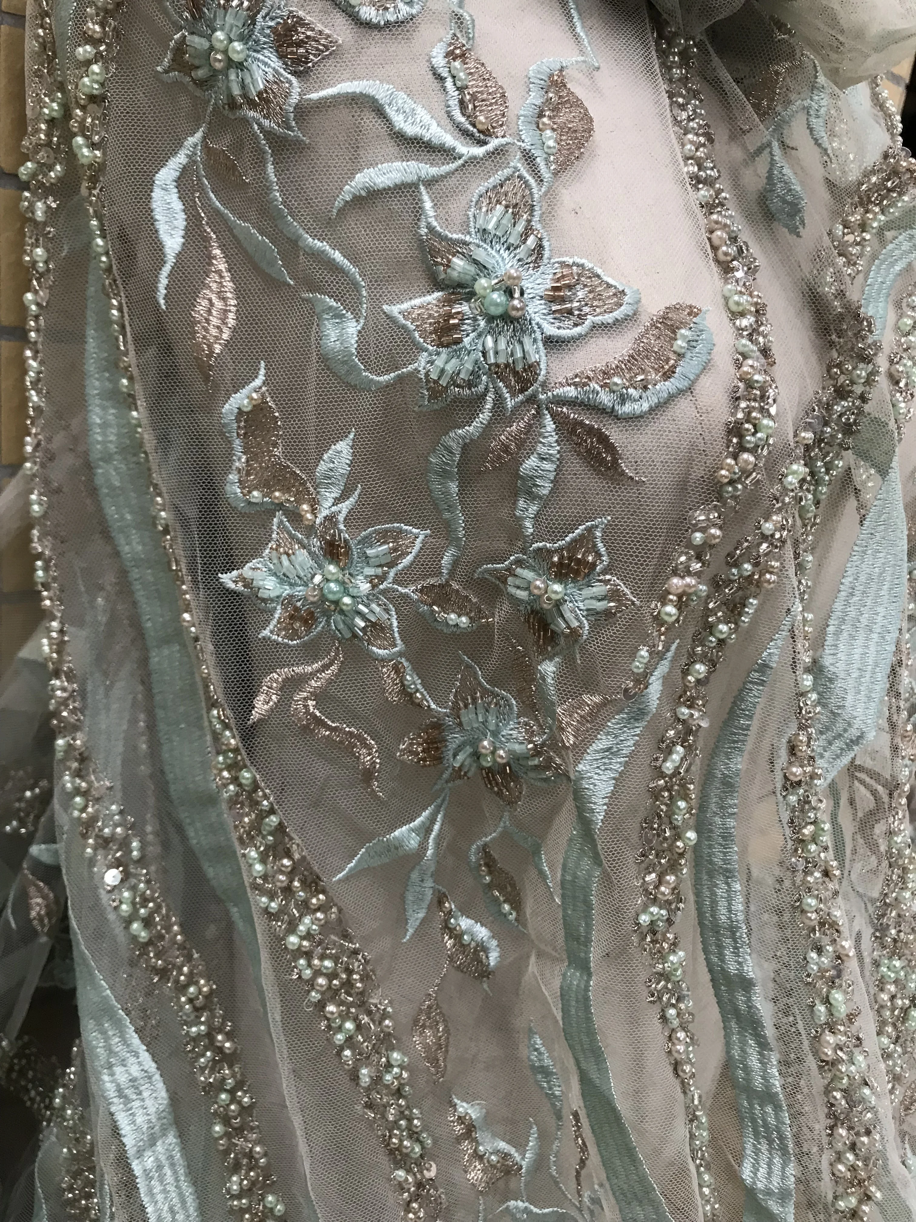 flower net gown