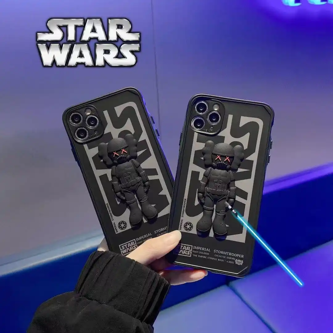 セサミストリートスター ウォーズダース ベイダーディズニーiphone 11ケース3dシリコン保護電話ケースiphone 11 12プロ最大7 8 Aliexpress