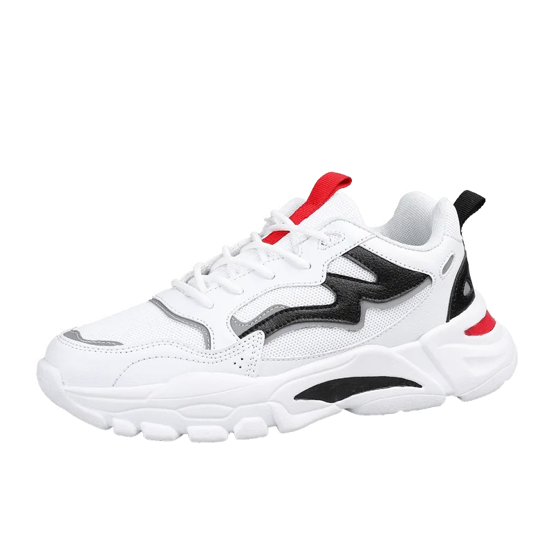 men lightweight blade running shoes shockproof lack up breathable male sneakers height increase walking Gym shoes man Lace-up