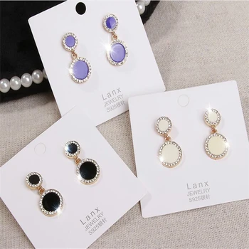 

Explosive popular ladies round earrings earrings ladies simple jewelry