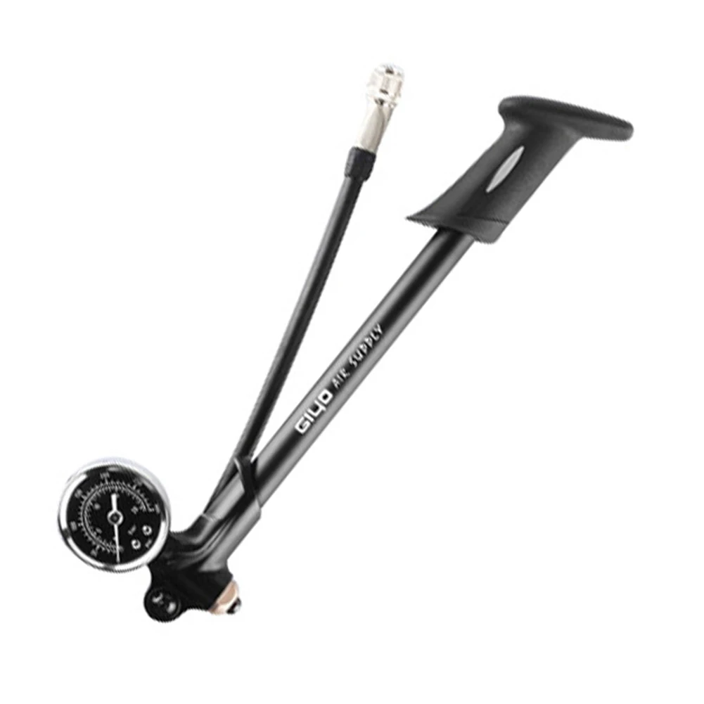 

Mini Tire With Gauge Accessories Hose 300PSI Bleeder Outdoor Cycling Bicycle Pump Air Supply Bike Foldable Inflator Fork Shock