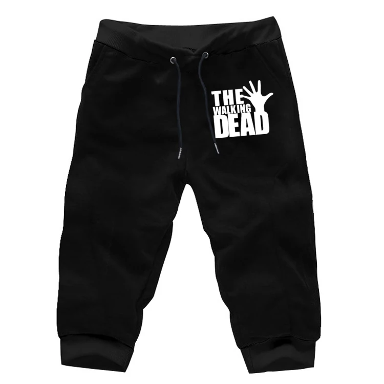 

Walking Dead Printing 7 Minutes Of Trousers Men's Funny Calf-Length Pants Unisex Fashion Cropped Trousers Cotton Haroun Pants