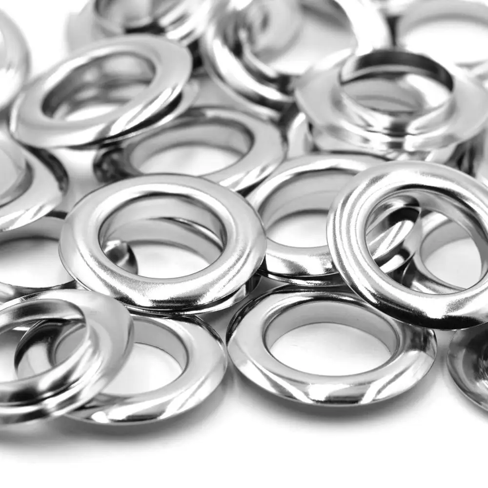 KALASO 10sets 20mm Pure Brass Material Big Size Silver Color Grommet Eyelet With Washer Fit Leather DIY Craft Shoes Belt Cap eyelet grommet ring eyelet grommet ring kit grommet eyelet kit