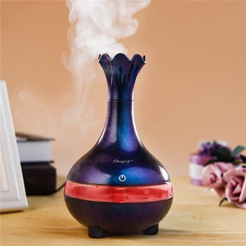 

220ml Air Humidifier Ultrasonic Diffuser Aroma Essential Oil Purifier Humidifier Mist Maker LED 7 Color Light USB Air Purifier