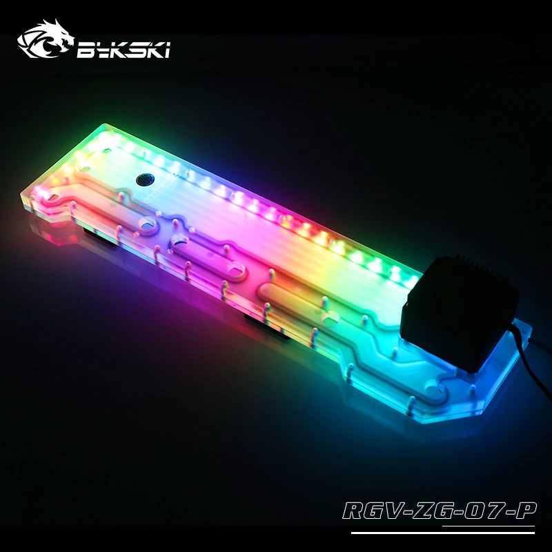 Чехол для компьютера BYKSKI ZEAGINAL ZG07 плата водяного бака раствор канала 3PIN RGB