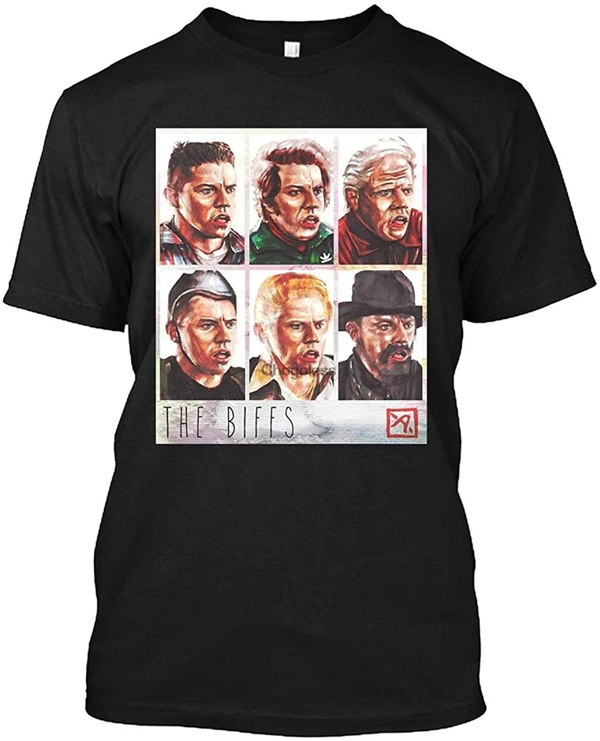 Biffs Punch Griff Buford Rabid Dog Tannen Back to The Future Aaron Bir Short Sleeve Unisex T-Shirt Sweatshirt Hoodie Custo |