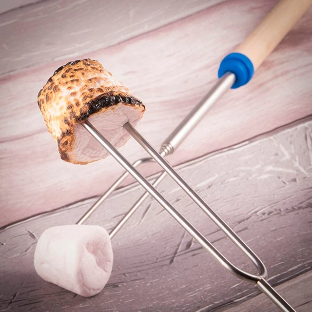 1Pc Rozsdamentes Acél Bbq Mályvacukrot Pörkölő Botok Nővárogó Konyhai Kiegészítők Kempingkészletek Drop Hipp - Image 5