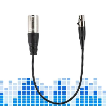 

New 30cm Mini XLR 3pin Male to Female/Male Audio Cable Cord for Microphone SLR Camera