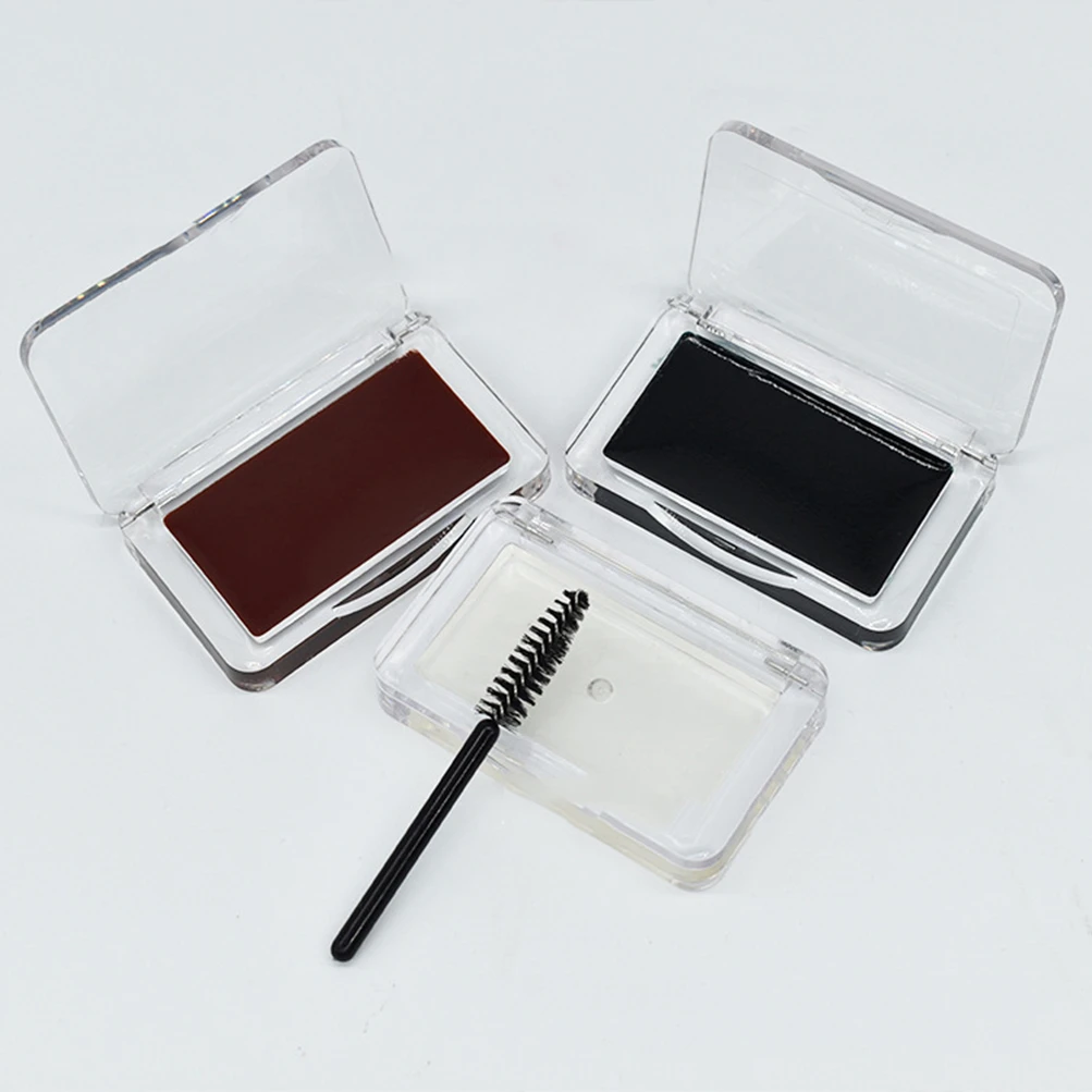 Colored Brow Styling Soap Private Label Eyebrow Cream Brown Eyebrow Soap Eyebrow Wax Eyebrow Gel No Logo Transparent Packaging