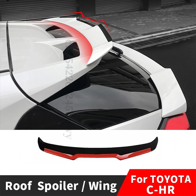 

Универсальный Спойлер на крышу, заднее крыло, задний хвост для Toyota CHR 2020 2016 2017 2018 2019, настройка декоративных аксессуаров, комплект кузова