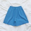 blue shorts