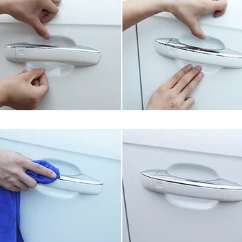 

5 pcs. Hidden handle scratches car shaking Screen protectors for Volkswagen Skoda Octavia Fabia Rapid Superb Yeti Roomster