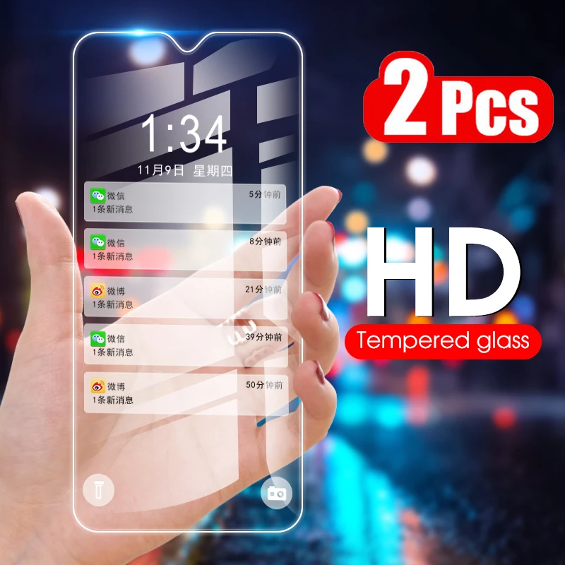2Pcs Film Tempered Glass For Motorola Moto G7 Power G6 G5 G5S G4 E6 Plus Z3 Z4 E5 Play One Vision Screen Protector | Мобильные