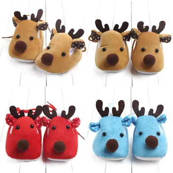 

2020 Winter Newborn Infant Baby Boy Girl Christmas Crib Shoes Soft Sole Anti-slip Sneakers Sapato Infantil kids shoes Hot sale