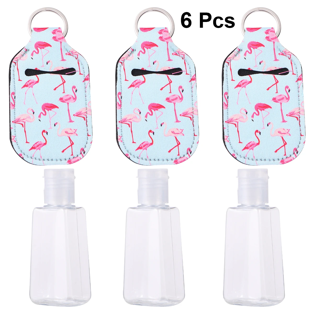 3 Set 30ml Empty Bottle and Keychain Holder Portable Refillable Hand