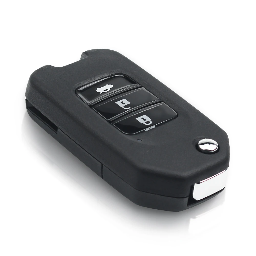 KEYYOU для Honda Accord Civic Fit XRV City Greiz Marina Wisdom Jazz Флип складной пульт дистанционного управления 3 кнопки Fob