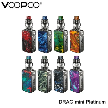 

Original VOOPOO DRAG mini Platinum Kit DRAG Mini Platinum Mod battery 4400mah with UFORCE T2 Tank E-Cigarette Vape Kit