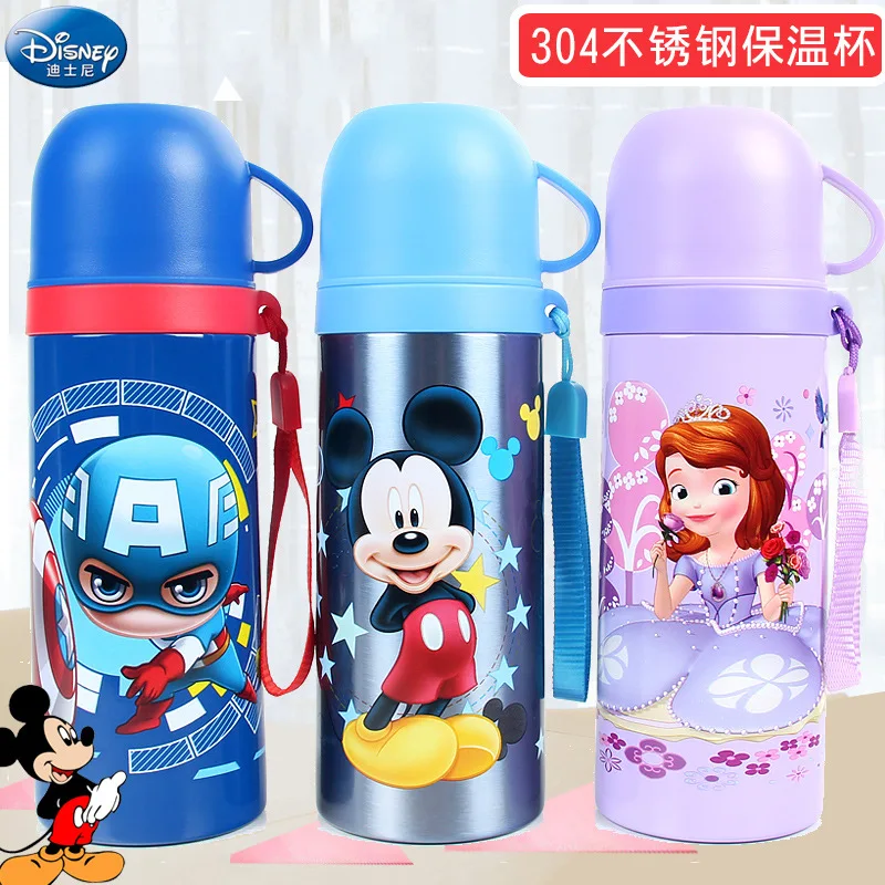 

Disney Mickey Young STUDENT'S Vacuum Stainless Steel Vacuum Cup CHILDREN'S Drinking Water Cup Men And Women Children Hanging Cab