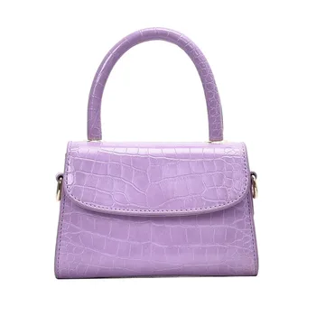 

Stone Pattern Mini PU Leather Crossbody Bags for Women New Female Shoulder Handbags Solid Color Simple Ladies' Travel Totes Bag