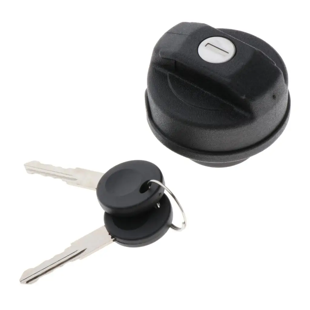 Fuel Tank Cap Vehicle Car Fuel Tank Locking Cover with 2 Keys Replacements for VW Beetle Caddy