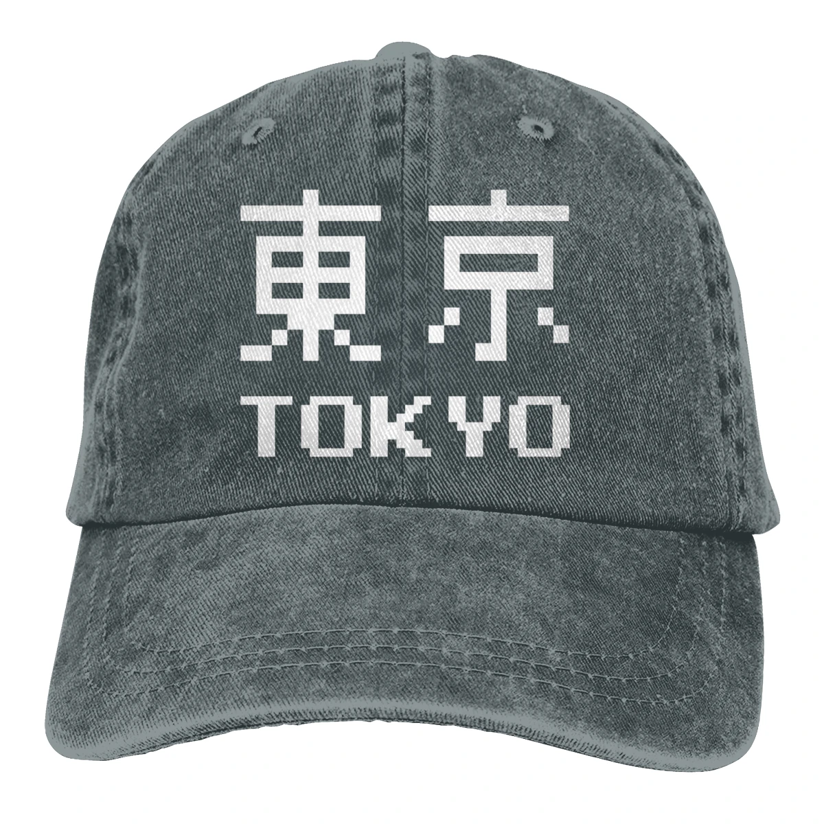 Токио 8 бит Casquette черного цвета в стиле унисекс для мужчин и женщин из джинсовой ткани Strapback Бейсбол Кепки регулируемые клюшки для гольфа шляпа для папы
