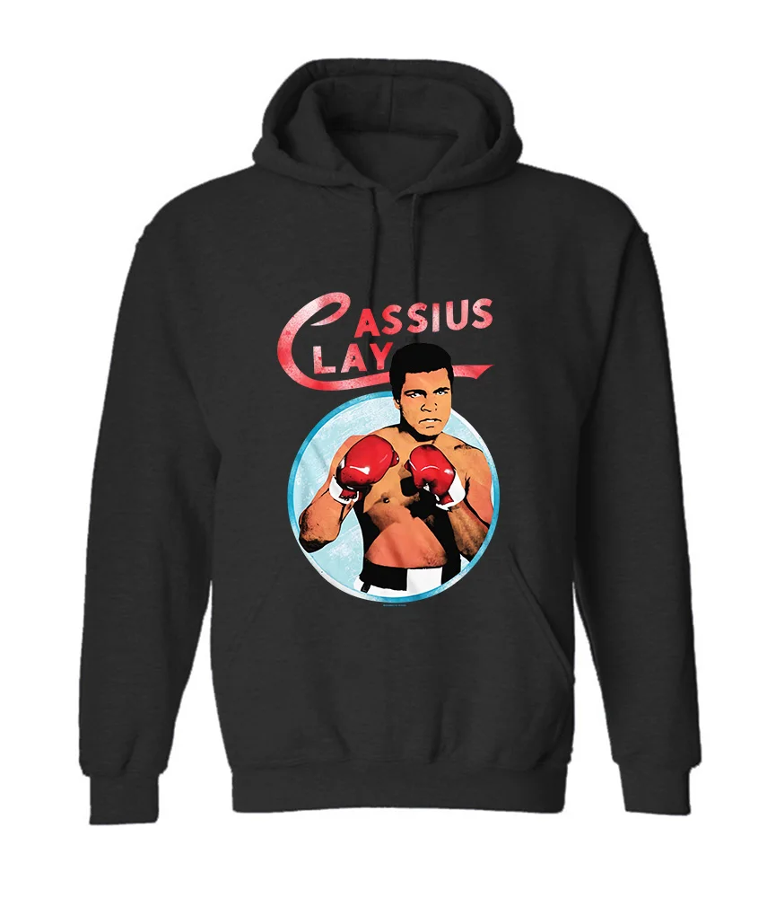 Мужская толстовка с капюшоном для бокса Muhammad Ali CASSIUS CLAY размеров S 3XL 100%