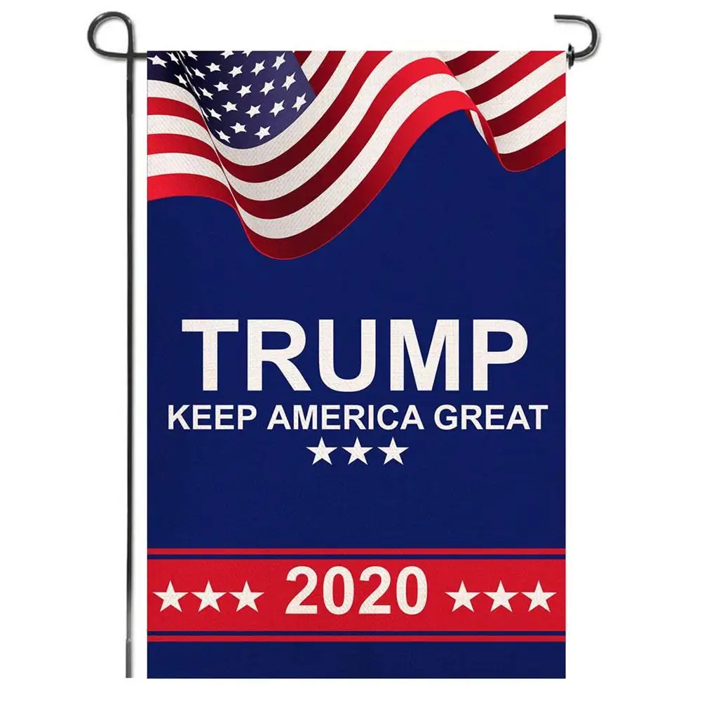 

30x45cm Great American President Donald Trump 2020 Flag Double Sided Fabric US Election Outdoor Decoration for Yard Garden Home