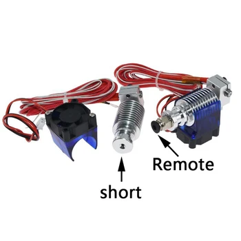 

V6 J-head Hotend Extruder Kit 3D Printers Part Cooling Fan Bracket Block Thermistors Nozzle 0.4mm 1.75mm Filament Bowden Parts